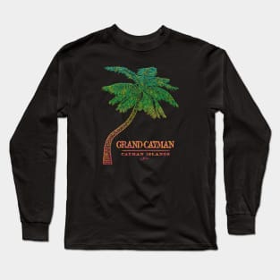 Grand Cayman, Cayman Islands, Palm Tree Long Sleeve T-Shirt